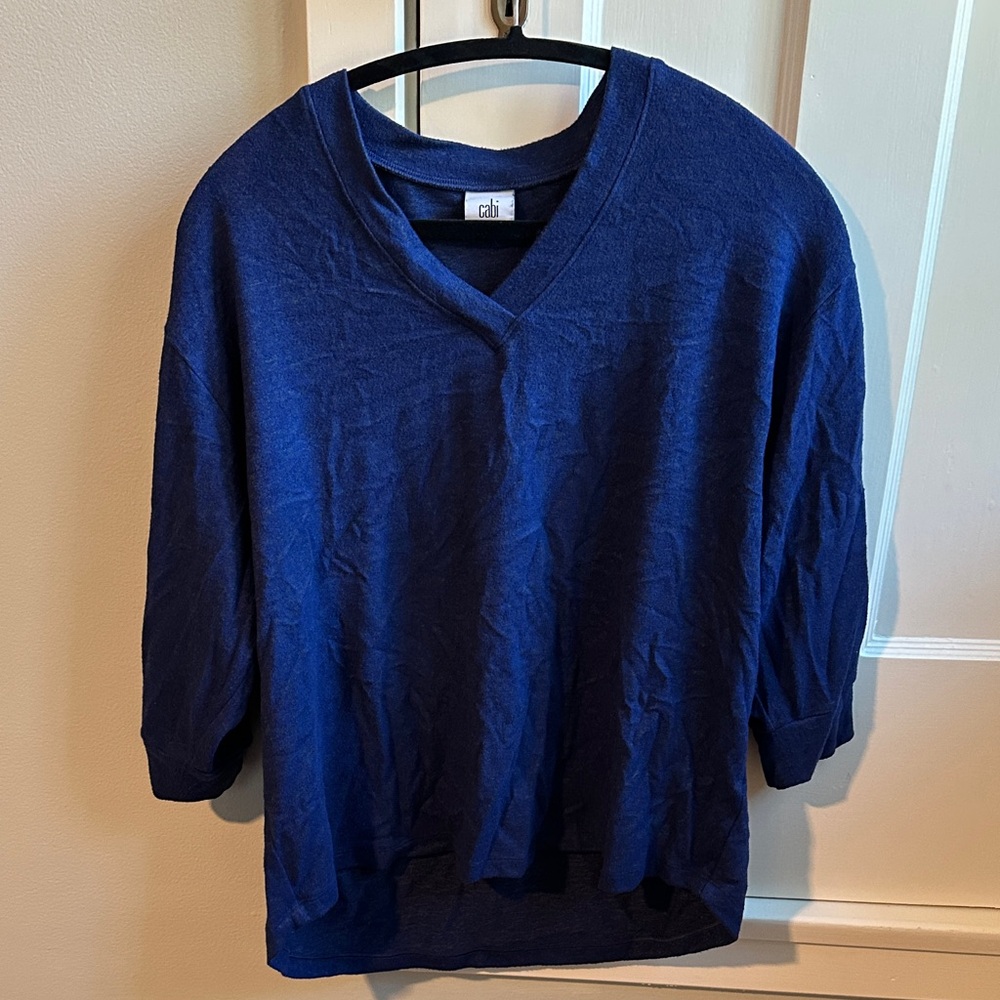 CAbi Vibrant Blue Knit Top